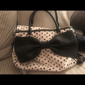 Betsy Johnson large bag with bow.